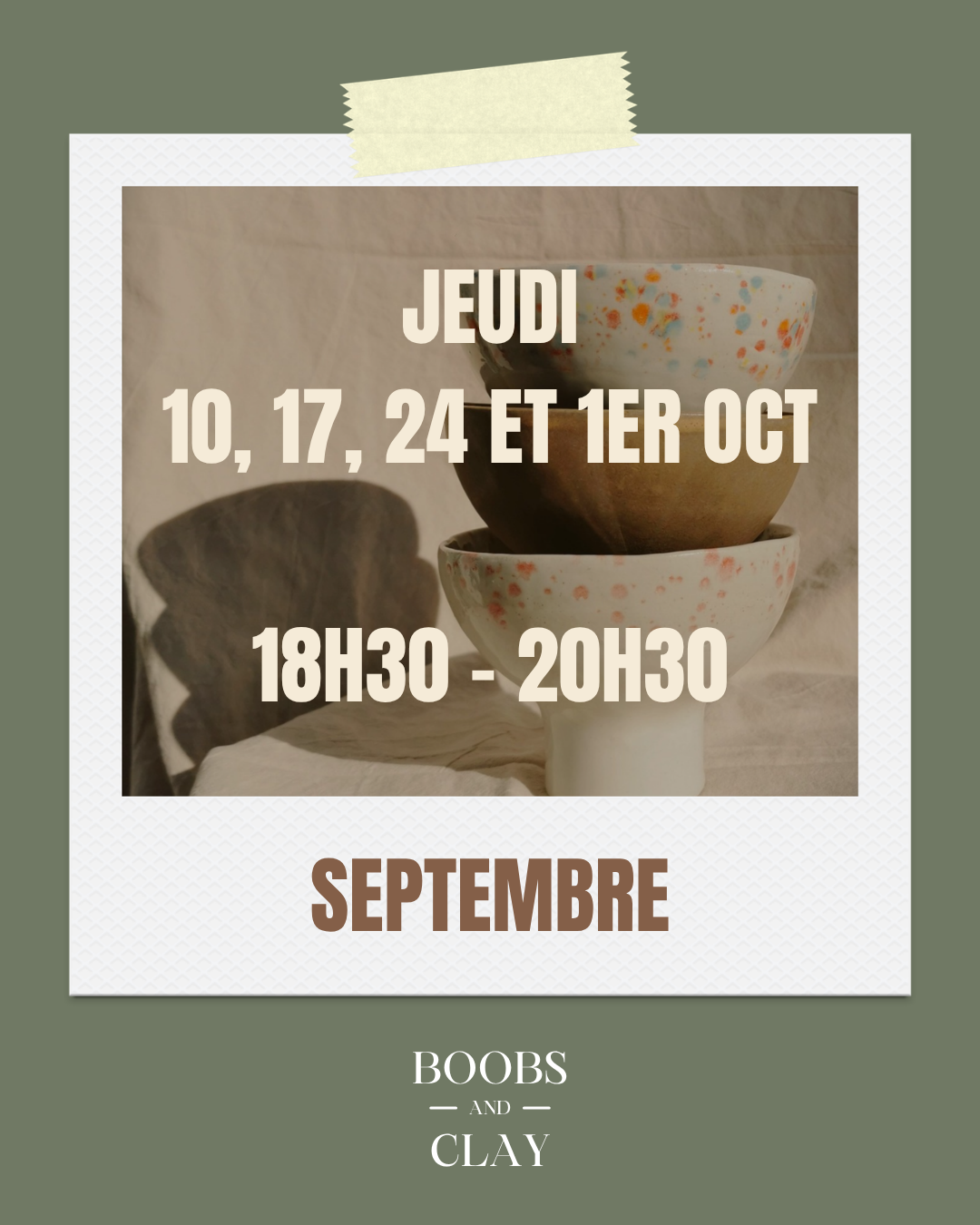 abonnement mensuel poterie