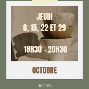 ABONNEMENT MENSUEL – JEUDI OCTOBRE