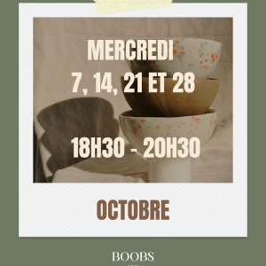 ABONNEMENT MENSUEL – MERCREDI OCTOBRE