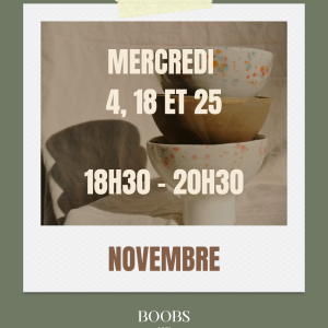 ABONNEMENT MENSUEL – MERCREDI NOVEMBRE